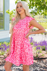 Olive Round Neck Tiered Dress