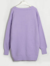 Miracle V-Neck Dropped Shoulder Sweater Dress