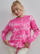 Alice Round Neck Drawstring Sweater