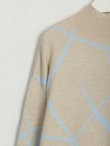 Sierra Contrast Mock Neck Sweater Dress