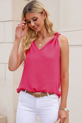 Celeste Knot Detail V-Neck Tank