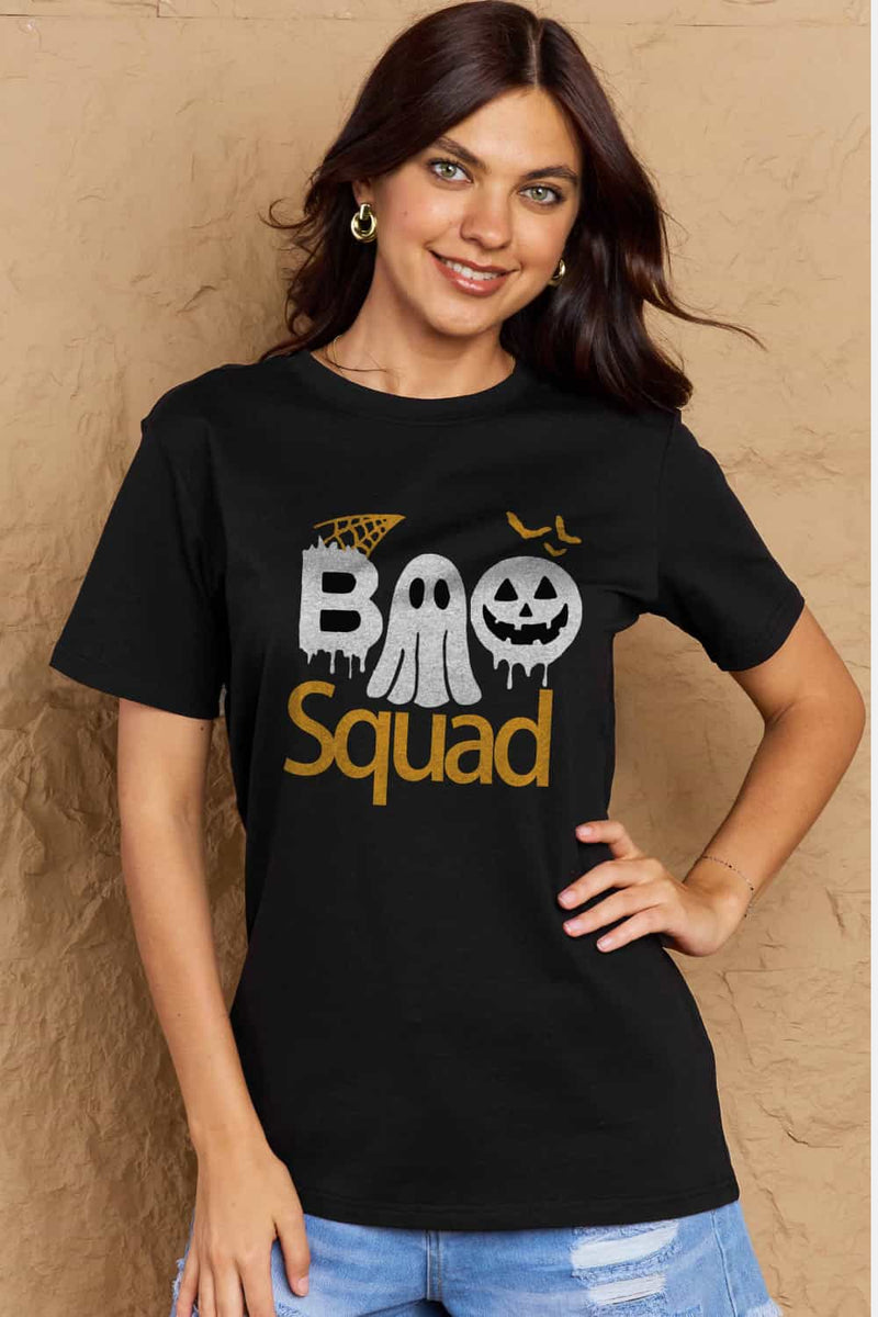 Aila Full Size BOO SQUAD Graphic Cotton T-Shirt