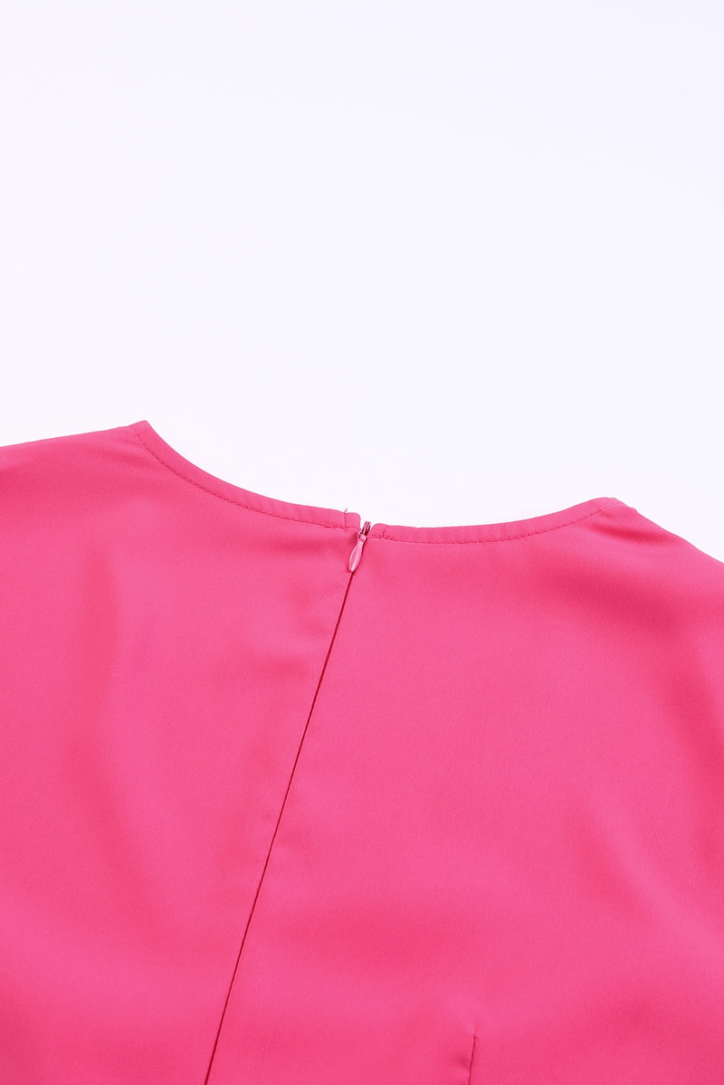 Catherine Balloon Sleeve Cutout Plunge Jumpsuit