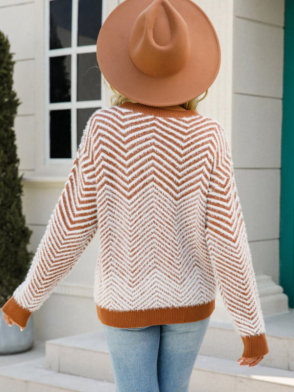 Leighton Round Neck Long Sleeve Sweater