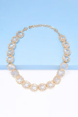 Leia Zinc Alloy Resin Necklace