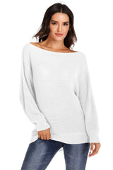 Amoura One Shoulder Dolman Sleeve Sweater