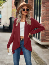 Veda Open Front Long Sleeve Cardigan