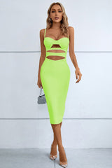 Carolina Cutout Spaghetti Strap Bodycon Dress