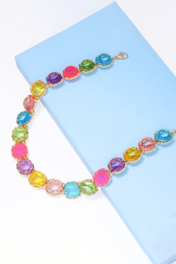 Leia Zinc Alloy Resin Necklace