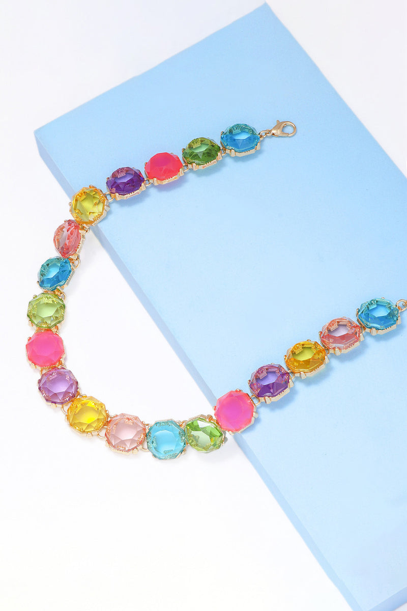 Leia Zinc Alloy Resin Necklace