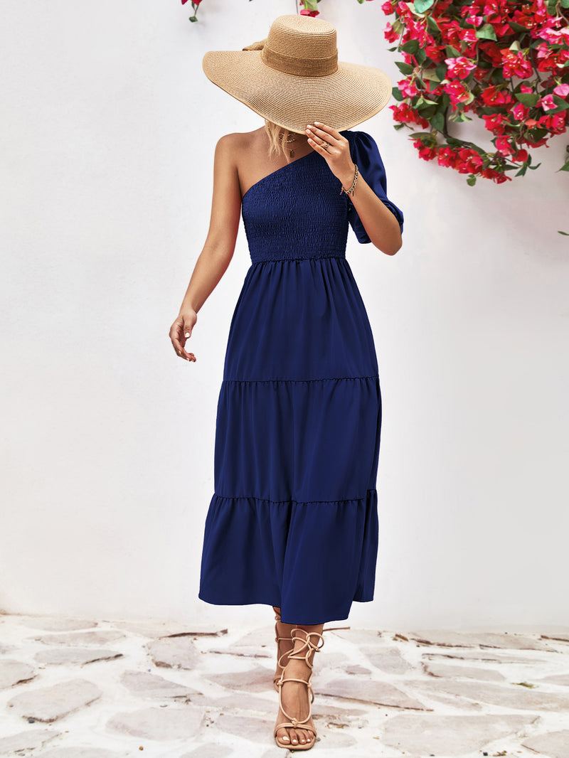 Malaya One-Shoulder Midi Dress
