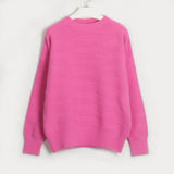 Kaiya Round Neck Dropped Shoulder Sweater