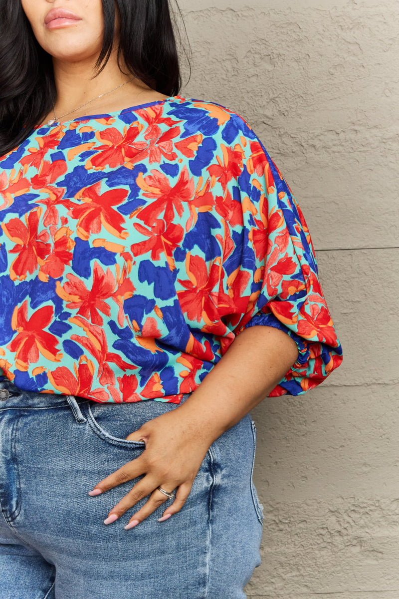 Lorene Plus Size Floral Blouse