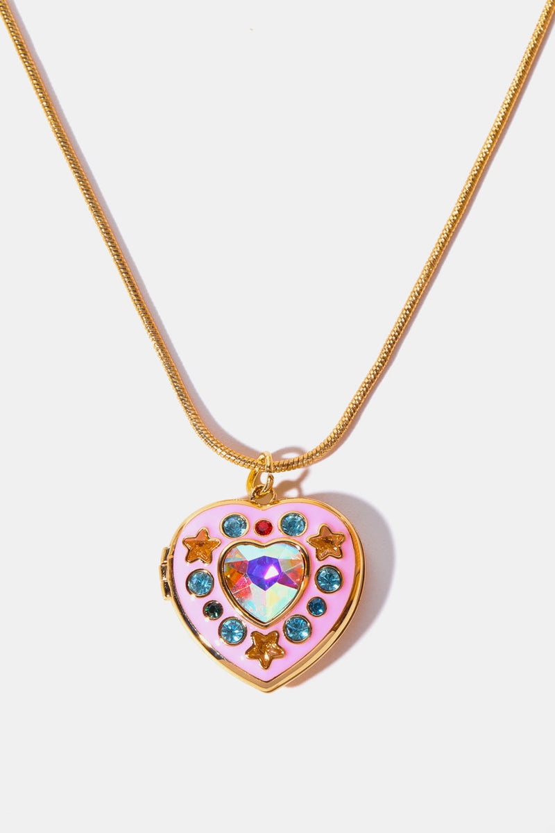 Paola Heart Box Pendant Necklace